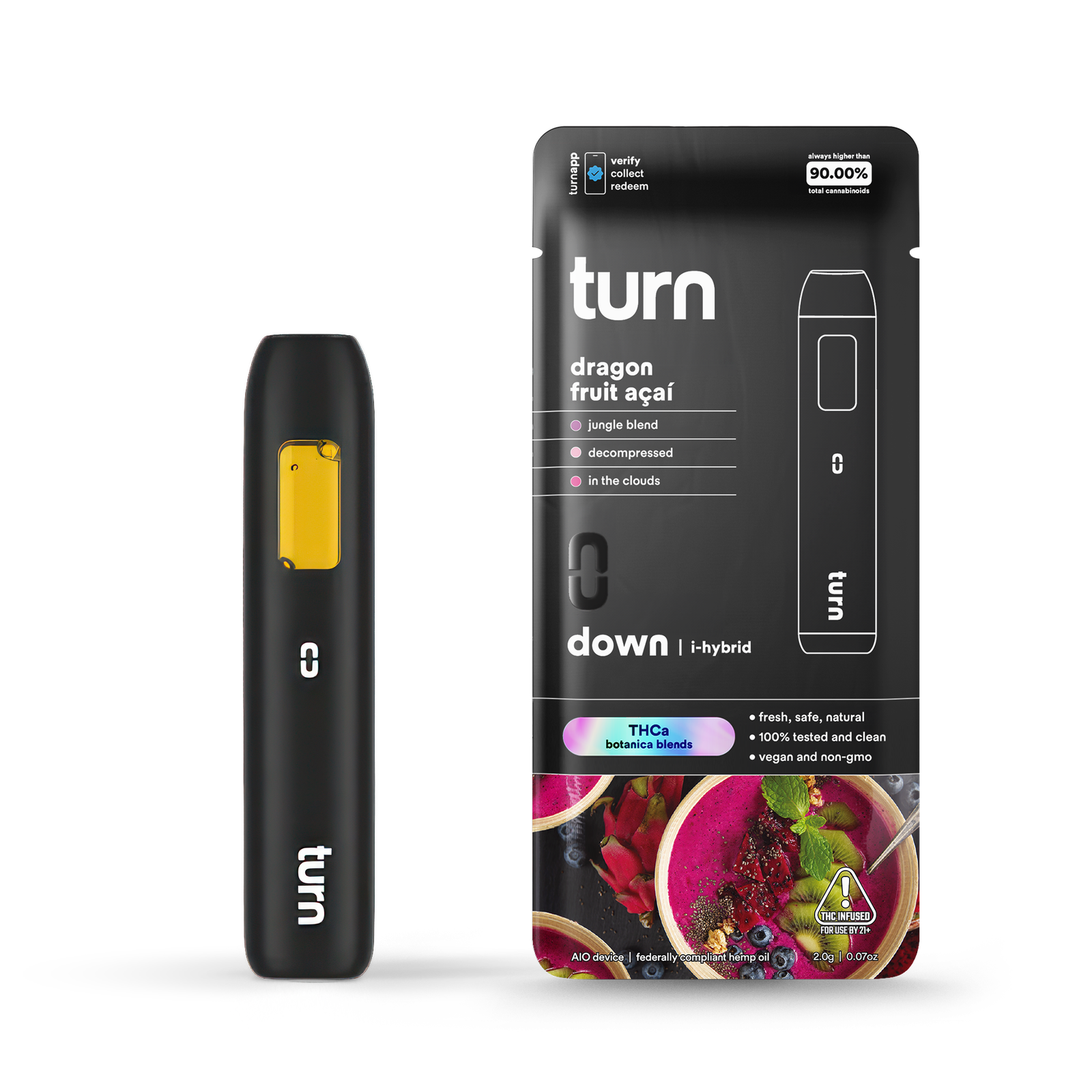 Turn - 2G THCa Dragon Fruit Acai (Hybrid)